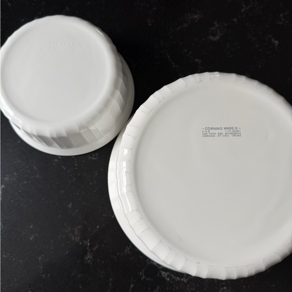 Corningware French White Casserole Baking Dishes - Picture 2 of 2